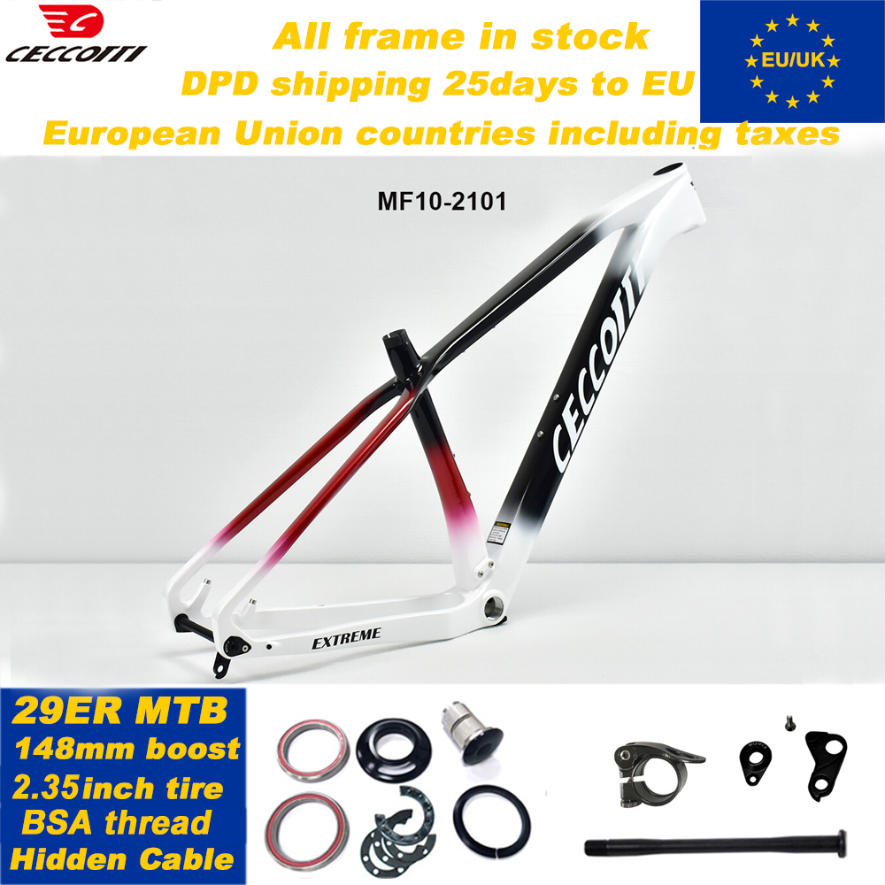 Mountain Biking In The Uk - CECCOTTI 29er MTB Frame BSA 148x12mm