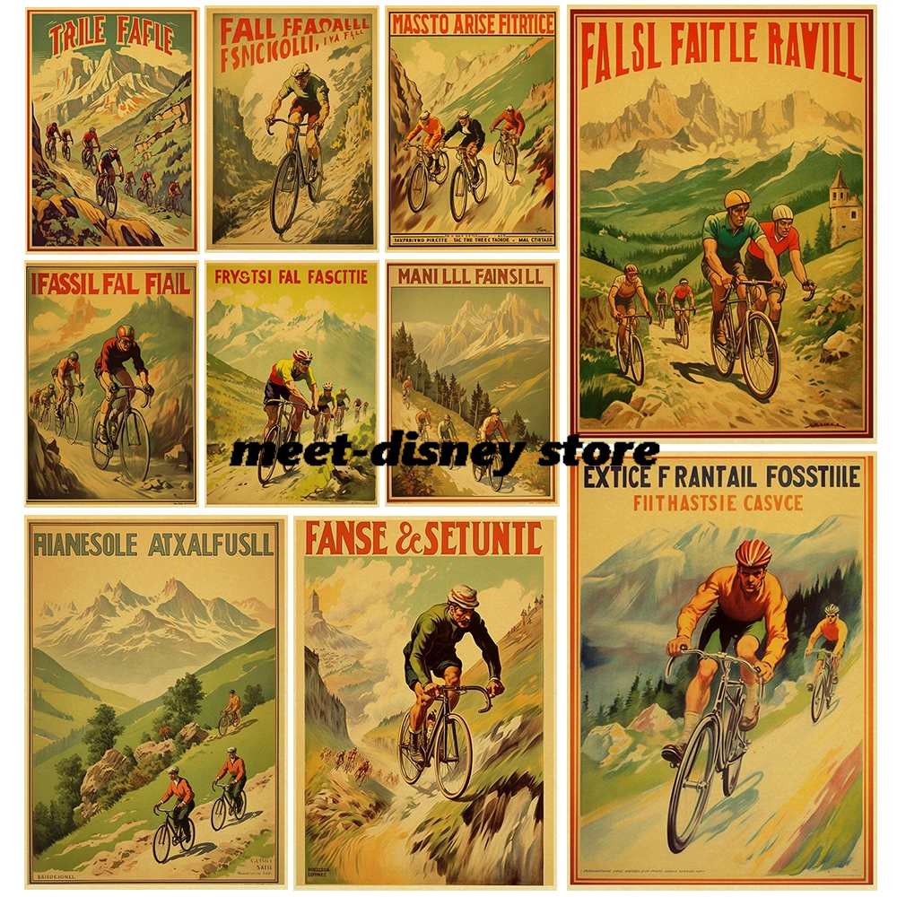 Mountain Biking Movies - Mountain Bike Print Posters Kraft Paper