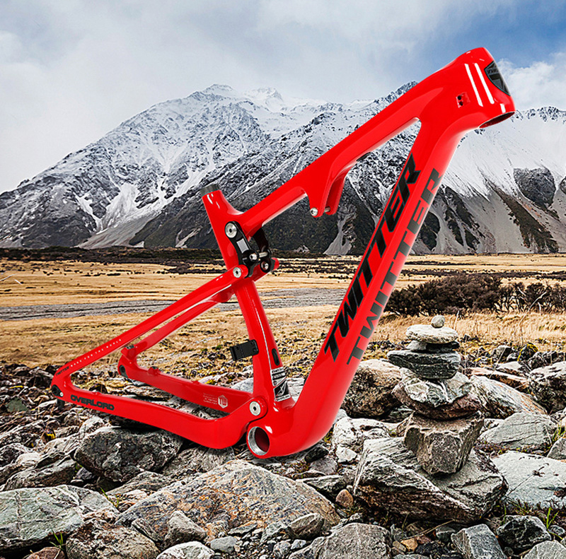 Mountain Biking In The Uk - Carbon Bicycle Soft Tail Frame,Full Suspension