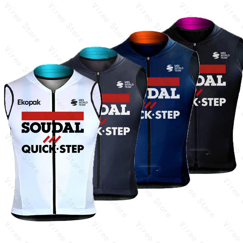 Mountain Biking Vest - Soudal Quick-Step Cycling Vest Summer Windproof