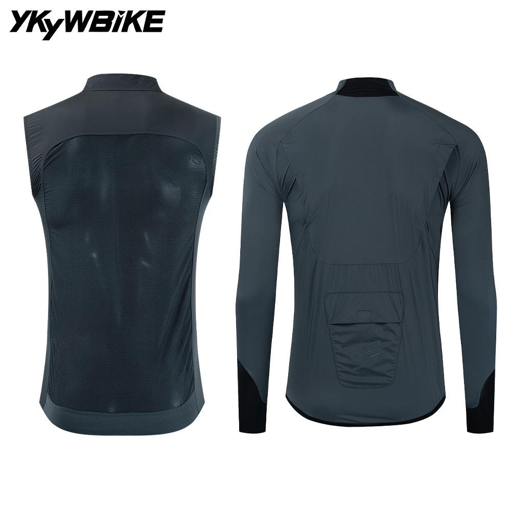 YKYWBIKE Cycling Windbreak wit - Mountain Biking Vest บทวิจารณ์และราคา