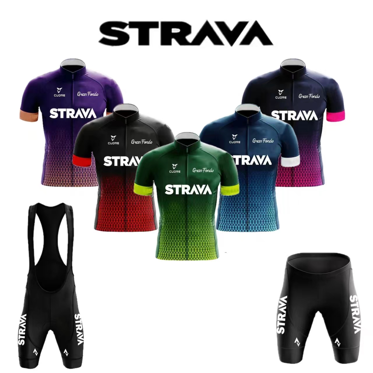 Strava Jersey Set Men's Bib Sh - Mountain Biking Pants For Men บทวิจารณ์และราคา