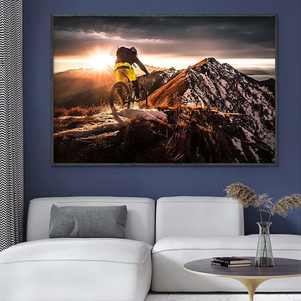 SP080 Silk Cloth Wall Poster M - Mountain Biking Movies บทวิจารณ์และราคา