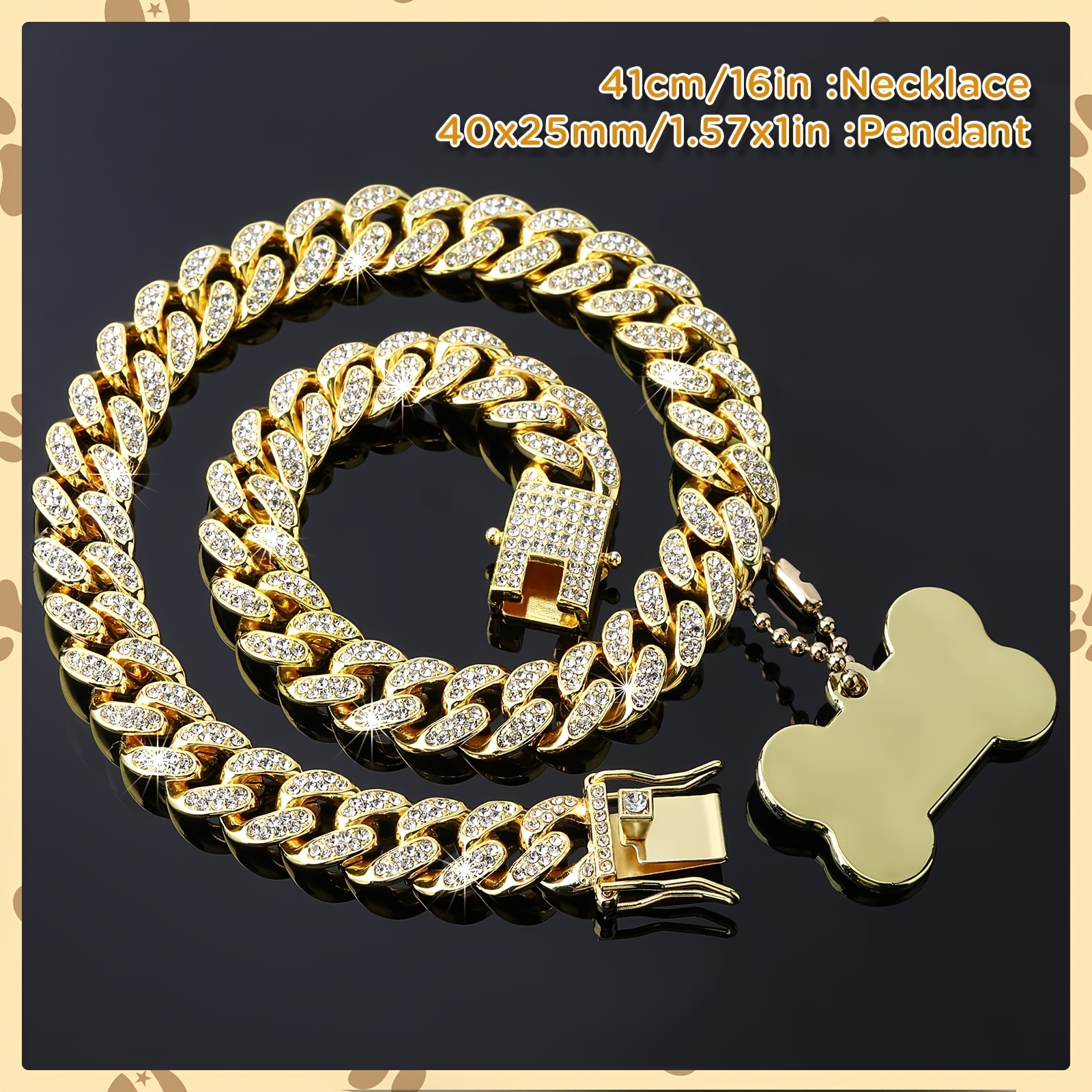16-inch custom dog chain colla - Chain Quick Link บทวิจารณ์และราคา