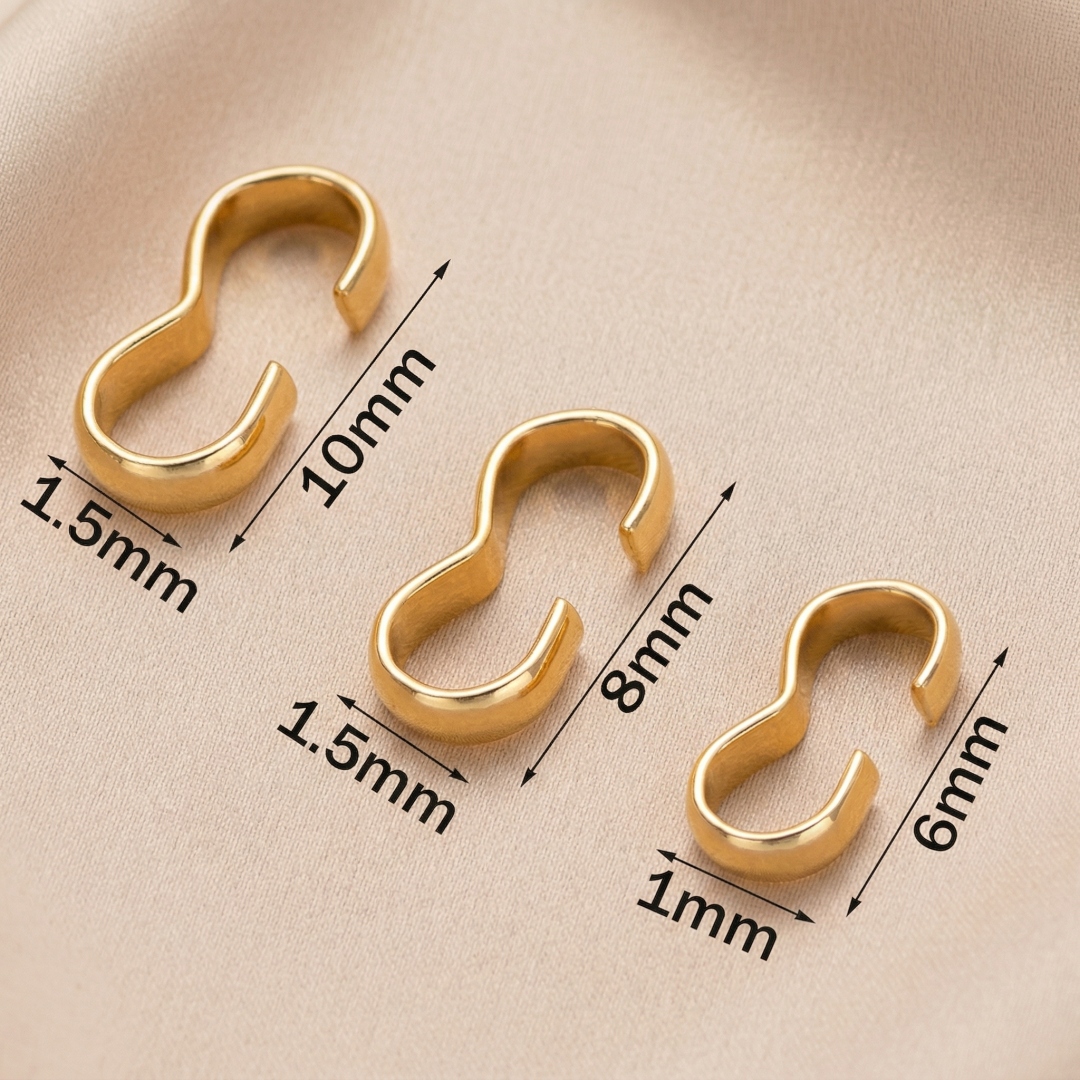 50pcs 18K Gold Plated Brass 8  - Chain Quick Link บทวิจารณ์และราคา