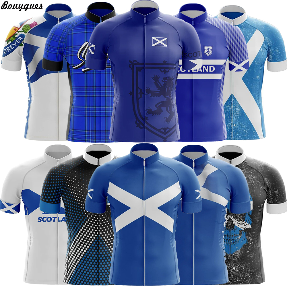 New SCOTLAND Men Cycling Jerse - Mountain Biking New Jersey บทวิจารณ์และราคา